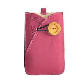 SNUGGS Mobil sleeve Universal Rosa Mocca Ull på insidan ryhmässä ÄLYPUHELIMET JA TABLETIT / Puhelimen suojakotelo / Universal Suoja / Kotelo @ TP E-commerce Nordic AB (38-49106)