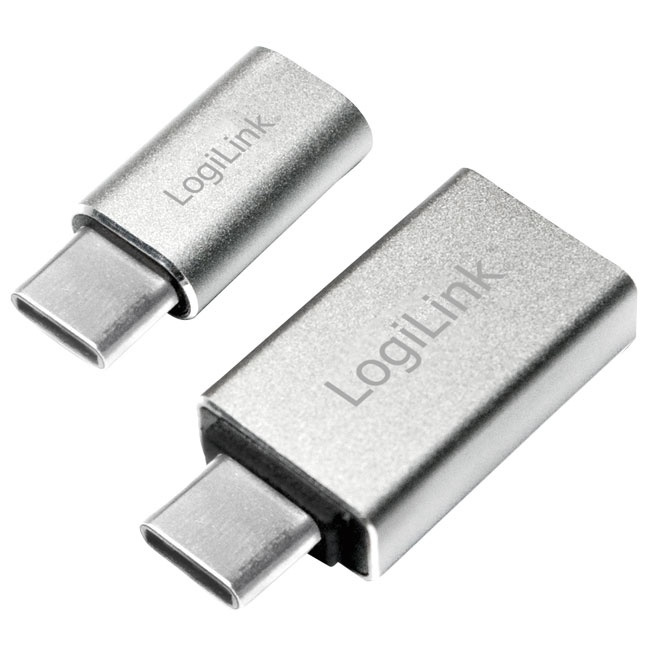 LogiLink USB-C > USB + USB-C > MicroUSB ryhmässä TIETOKOONET & TARVIKKEET / Kaapelit & Sovittimet / USB / Micro-USB / Sovittimet @ TP E-commerce Nordic AB (38-50210)