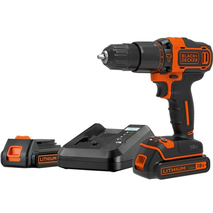 Black & Decker Skruvdragare 18V 2 batterier ryhmässä KOTI, TALOUS JA PUUTARHA / Työkalut & Tee itse / Ruuvimeisselit @ TP E-commerce Nordic AB (38-50226)