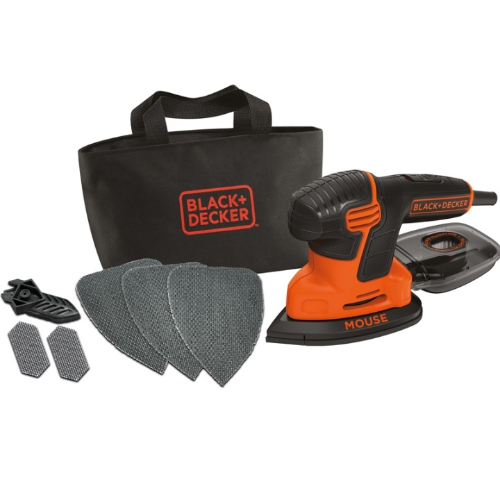 Black & Decker Slipmus 120W Med Tillbehör ryhmässä KOTI, TALOUS JA PUUTARHA / Työkalut & Tee itse / Muut Työkalut & Tarvikkeet @ TP E-commerce Nordic AB (38-50494)