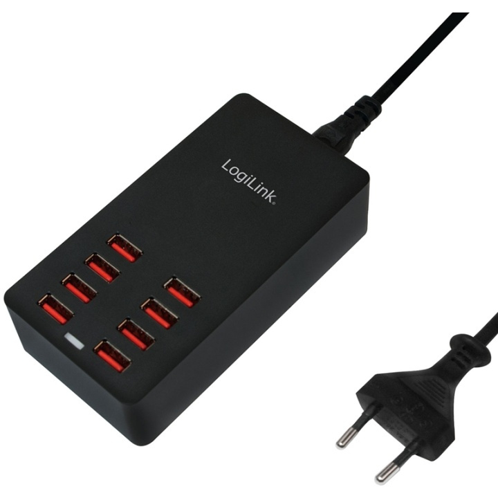 LogiLink USB-laddare 8 portar 8,8A ryhmässä ÄLYPUHELIMET JA TABLETIT / Laturit & Kaapelit / Seinälaturi / Seinälaturi USB @ TP E-commerce Nordic AB (38-50574)