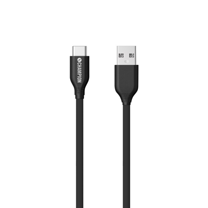 Champion USB 2.0 C till A, 1m ryhmässä ÄLYPUHELIMET JA TABLETIT / Laturit & Kaapelit / Kaapelit / Tyyppi C -kaapelit @ TP E-commerce Nordic AB (38-51314)