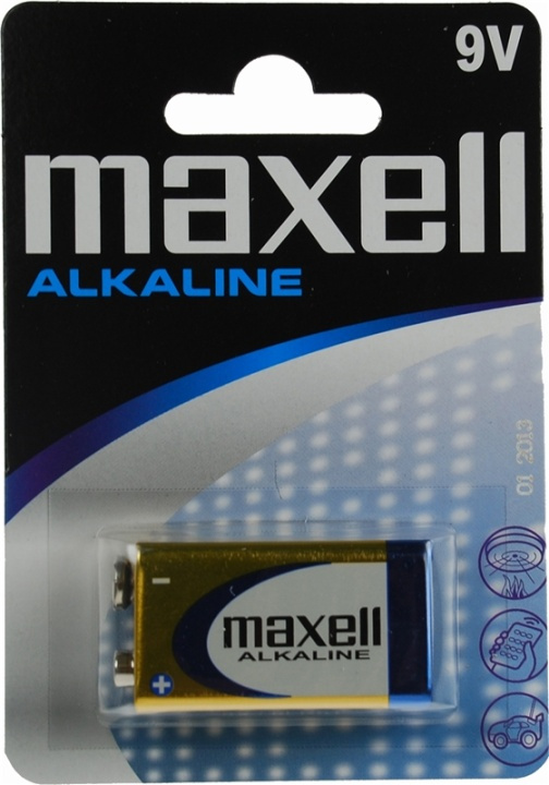 Maxell paristo 9V (6LR61) Alkaline, 1-pakkaus ryhmässä KODINELEKTRONIIKKA / Paristot & Laturit / Akut / 9V @ TP E-commerce Nordic AB (38-5160)