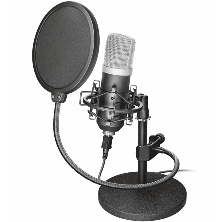 Trust Emita USB Studio Microphone ryhmässä KODINELEKTRONIIKKA / Ääni & Kuva / Kaiuttimet & Tarvikkeet / Tarvikkeet @ TP E-commerce Nordic AB (38-52450)