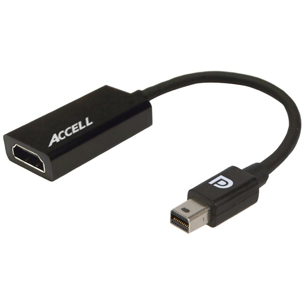 ACCELL UltraAV, MiniDP- HDMI-sovitin, 3D, 4K, 0,2m,musta ryhmässä KODINELEKTRONIIKKA / Kaapelit & Sovittimet / HDMI / Sovittimet @ TP E-commerce Nordic AB (38-52548)