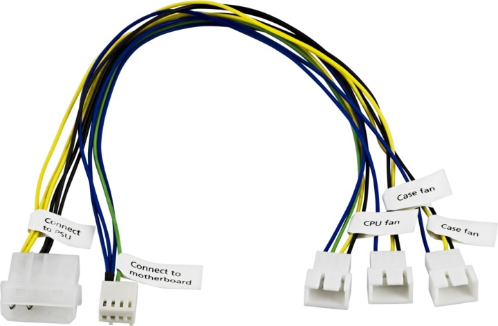 Akasa adapterikaapeli, 1xCPU-&2xkotelotuuletin >emolevyn 4-pin, 10 cm ryhmässä TIETOKOONET & TARVIKKEET / Kaapelit & Sovittimet / Sisäinen / Virtajohdot & Sovittimet @ TP E-commerce Nordic AB (38-52585)