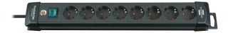 8-fack ,3m cable Svart
