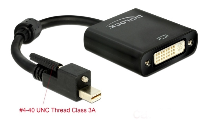 DeLOCK DP Adapter to DVI 4K ryhmässä TIETOKOONET & TARVIKKEET / Kaapelit & Sovittimet / DisplayPort / Sovittimet @ TP E-commerce Nordic AB (38-52968)