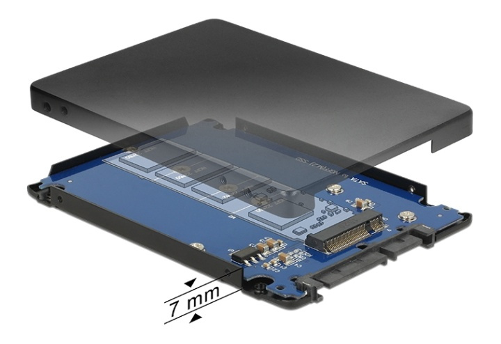 DeLOCK 22-pin SATA - M.2 (NGFF) sovitin, 2,5