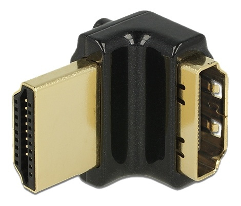 Delock HDMI-sovitin, 19-pin naaras-uros, kulmaliitin 90° ylös, m ryhmässä KODINELEKTRONIIKKA / Kaapelit & Sovittimet / HDMI / Sovittimet @ TP E-commerce Nordic AB (38-53019)