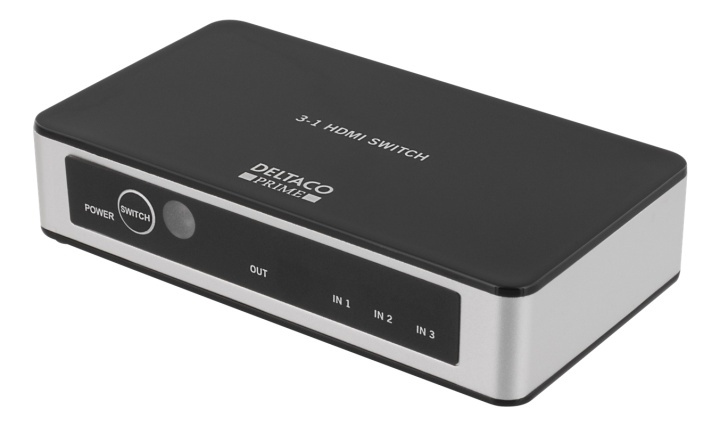 3-porttinen HDMI-kytkin, premium, kaukosäädin, Ultra HD 60Hz, musta ryhmässä TIETOKOONET & TARVIKKEET / Kaapelit & Sovittimet / Adapterit @ TP E-commerce Nordic AB (38-53940)