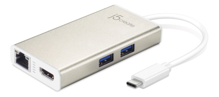 j5create USB 3.1 -hubi, Gigabit Ethernet ja HDMI, USB Type C uros ryhmässä TIETOKOONET & TARVIKKEET / Tietokonetarvikkeet / USB-telakat @ TP E-commerce Nordic AB (38-54715)