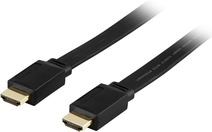 DELTACO HDMI-kaapeli v1.4+Ethernet, 19-pinu-u, 1080p litteä musta 7m ryhmässä KODINELEKTRONIIKKA / Kaapelit & Sovittimet / HDMI / Kaapelit @ TP E-commerce Nordic AB (38-5504)