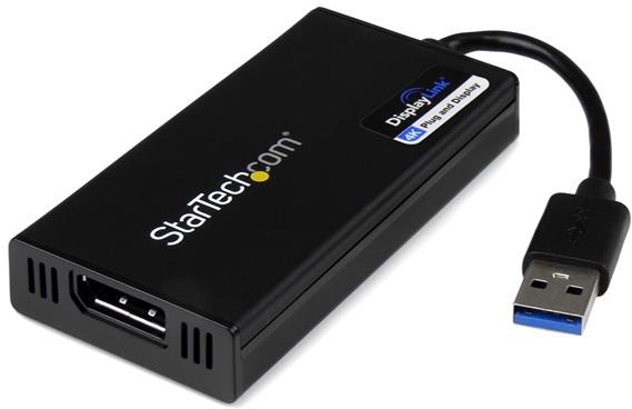 StarTech USB32DP-4K USB 3.0 DisplayPort adapteri, 3840x2160 UHD, musta ryhmässä TIETOKOONET & TARVIKKEET / Kaapelit & Sovittimet / DisplayPort / Sovittimet @ TP E-commerce Nordic AB (38-55596)