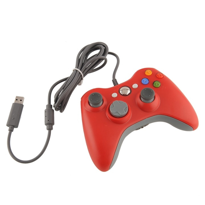 Handkontroll till Xbox 360 (Röd) ryhmässä KODINELEKTRONIIKKA / Pelikonsolit & Tarvikkeet / Xbox 360 @ TP E-commerce Nordic AB (38-5584)