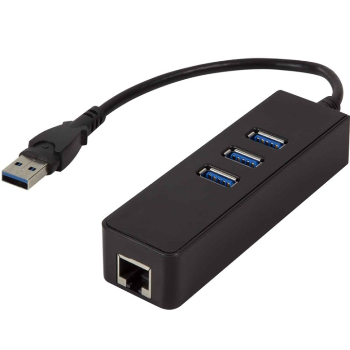 LogiLink USB 3.0->RJ45 Gigabit USB-keskitin ryhmässä TIETOKOONET & TARVIKKEET / Tietokonetarvikkeet / USB-telakat @ TP E-commerce Nordic AB (38-56338)