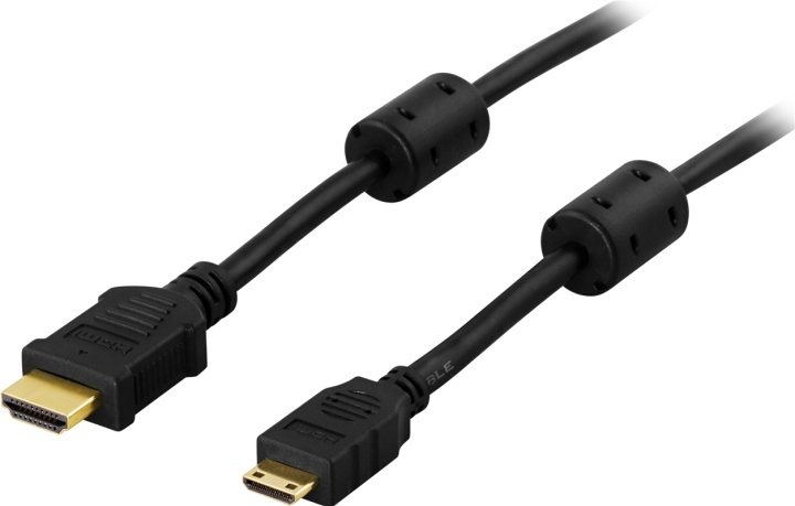 DELTACO HDMI-kaapeli, v1.4+Ethernet, 19-pin u-Mini u, 1080p,musta, 1m ryhmässä KODINELEKTRONIIKKA / Kaapelit & Sovittimet / HDMI / Kaapelit @ TP E-commerce Nordic AB (38-5664)