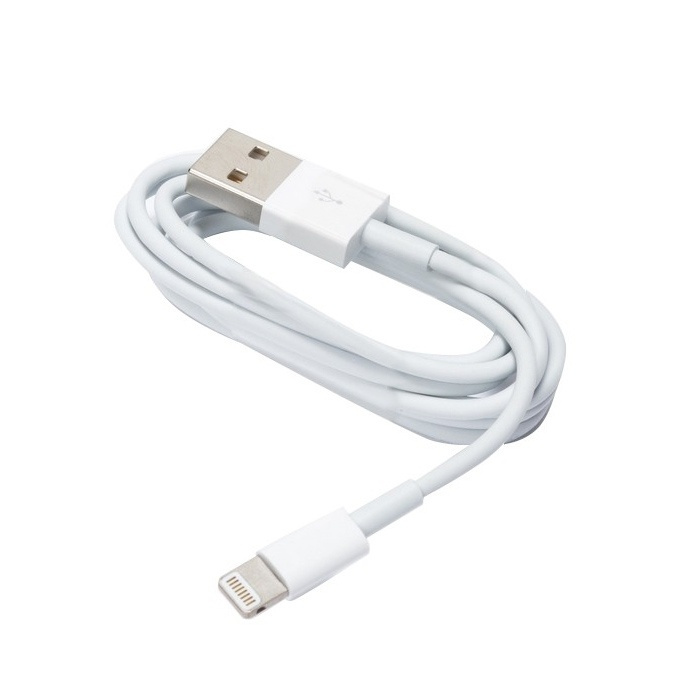 USB-datakaapeli iphone 5/6/7/8 Valkoinen ryhmässä ÄLYPUHELIMET JA TABLETIT / Laturit & Kaapelit / Kaapelit / Lightning kaapelit @ TP E-commerce Nordic AB (38-56858)