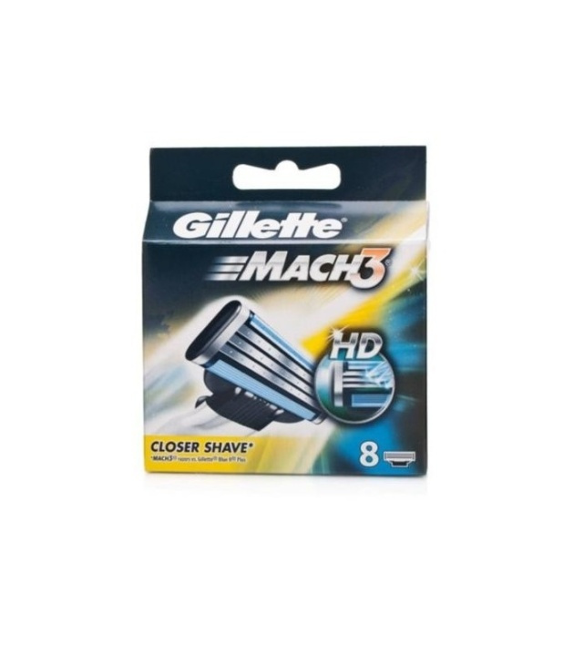 Gillette Mach3 8-pack ryhmässä KAUNEUS JA TERVEYS / Hiukset &Stailaus / Sheivaus ja trimmaus / Partahöylät & Tarvikkeet @ TP E-commerce Nordic AB (38-57195)