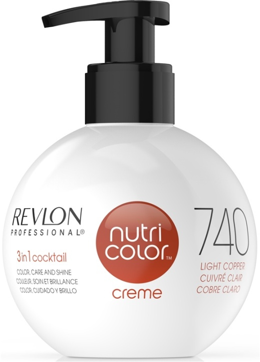 Revlon Nutri Color Creme 740 Copper 250ml ryhmässä KAUNEUS JA TERVEYS / Hiukset &Stailaus / Hiustenhoito / Hiusväri / Hiusväri & Väripommi @ TP E-commerce Nordic AB (38-57219)