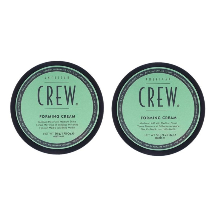 2-pack American Crew Forming Cream 85g ryhmässä KAUNEUS JA TERVEYS / Hiukset &Stailaus / Hiusten stailaus / Karvanpoistovaha @ TP E-commerce Nordic AB (38-57327)