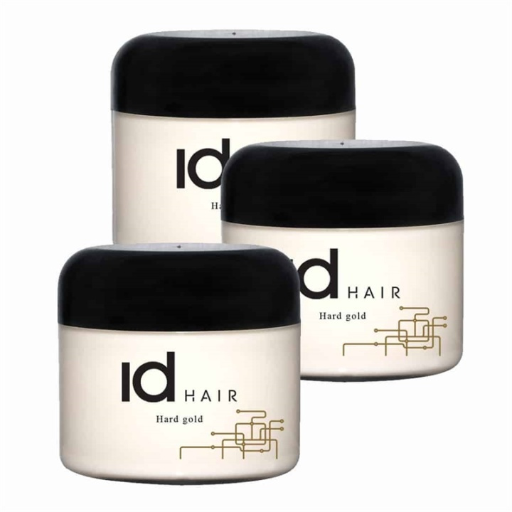 3-pack ID Hair Hard Gold Wax 100ml ryhmässä KAUNEUS JA TERVEYS / Hiukset &Stailaus / Hiusten stailaus / Karvanpoistovaha @ TP E-commerce Nordic AB (38-57380)