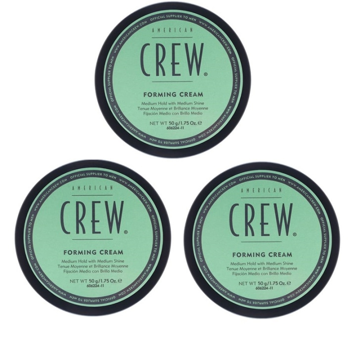 3-pack American Crew Forming Cream 85g ryhmässä KAUNEUS JA TERVEYS / Hiukset &Stailaus / Hiusten stailaus / Karvanpoistovaha @ TP E-commerce Nordic AB (38-57547)