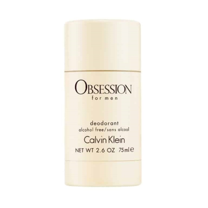 Calvin Klein Obsession For Men Deostick 75ml ryhmässä KAUNEUS JA TERVEYS / Tuoksut & Parfyymit / Deodorantit / Miesten deodorantit @ TP E-commerce Nordic AB (38-57688)