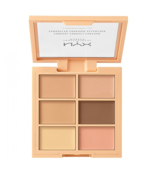 NYX PROF. MAKEUP 3C Palette Conceal Correct Contour Light ryhmässä KAUNEUS JA TERVEYS / Meikit / Meikit Kasvot / Contour/Highlight @ TP E-commerce Nordic AB (38-57874)