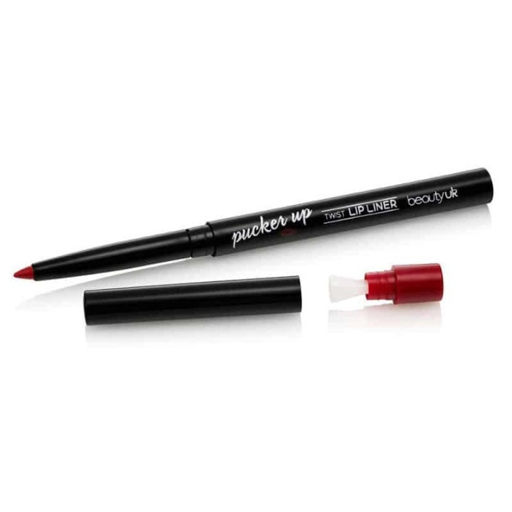 Beauty UK Pucker Up - Twist Lip Liner No.8 Code Red ryhmässä KAUNEUS JA TERVEYS / Meikit / Huulet / Huulikynä @ TP E-commerce Nordic AB (38-58564)