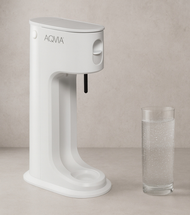 AGA Aqvia Balance Stripped (Lumivalkoinen) ryhmässä KOTI, TALOUS JA PUUTARHA / Kodinkoneet / Vesi ja mehu / Hiilihapotuslaitteet / Hiilihapotuslaitteet @ TP E-commerce Nordic AB (38-5876STR)