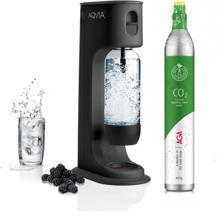 AGA Aqvia Balance (Black) inkl. Kolsyrepatron ryhmässä KOTI, TALOUS JA PUUTARHA / Kodinkoneet / Vesi ja mehu / Hiilihapotuslaitteet / Hiilihapotuslaitteet @ TP E-commerce Nordic AB (38-5877SP)