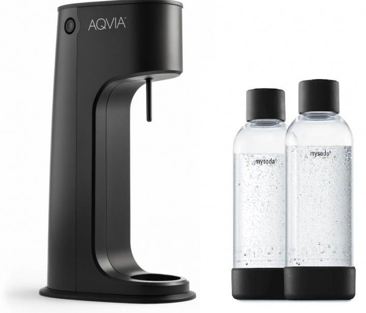 AGA Aqvia Balance Stripped + 2 x bottles (Musta) ryhmässä KOTI, TALOUS JA PUUTARHA / Kodinkoneet / Vesi ja mehu / Hiilihapotuslaitteet / Hiilihapotuslaitteet @ TP E-commerce Nordic AB (38-5877STRPKT)