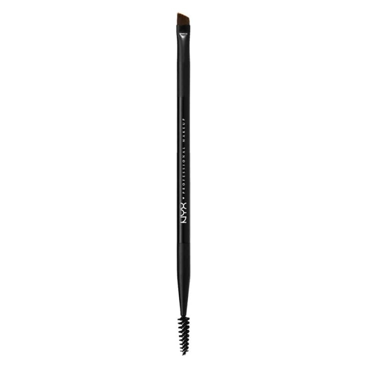 NYX PROF. MAKEUP Pro Dual Brow Brush ryhmässä KAUNEUS JA TERVEYS / Meikit / Tarvikkeet & Meikkisetit / Harjat & Pensselit @ TP E-commerce Nordic AB (38-58839)