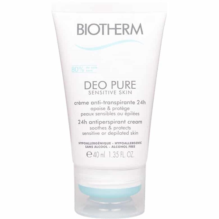 Biotherm Deo Pure Sensitive Cream 40ml ryhmässä KAUNEUS JA TERVEYS / Tuoksut & Parfyymit / Deodorantit / Naisten deodorantit @ TP E-commerce Nordic AB (38-58975)
