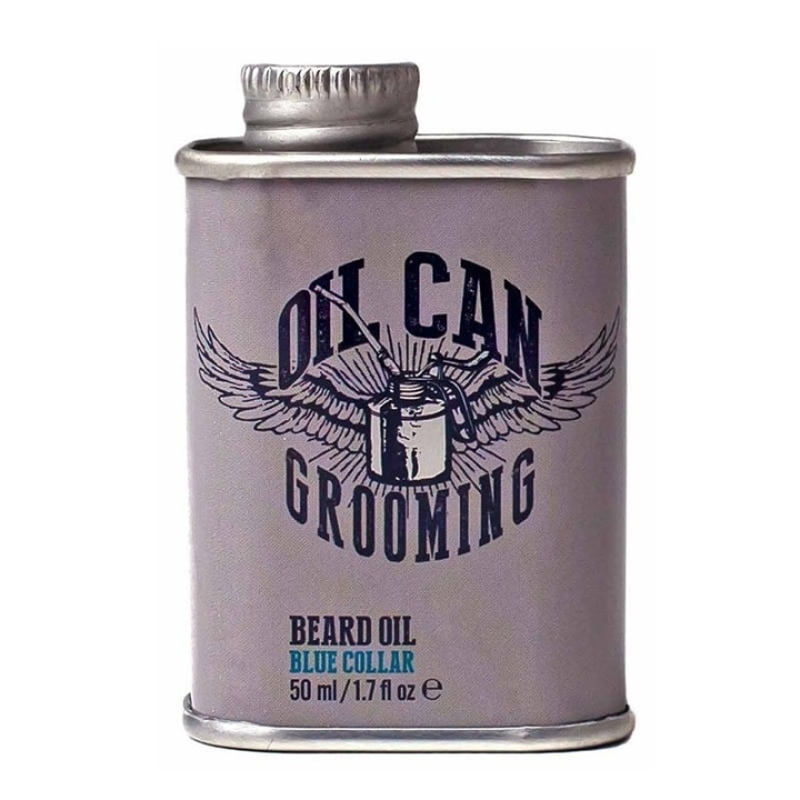 Oil Can Grooming Blue Collar Beard Oil 50ml ryhmässä KAUNEUS JA TERVEYS / Hiukset &Stailaus / Parran hoito / Partaöljy @ TP E-commerce Nordic AB (38-59079)