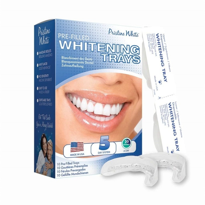 Pristine White Pre-Filled Whitening Trays ryhmässä KAUNEUS JA TERVEYS / Suunhoito / Valkaisutuotteet @ TP E-commerce Nordic AB (38-59150)