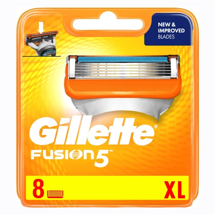 Gillette Rakblad Fusion 8-pack (851324) ryhmässä KAUNEUS JA TERVEYS / Hiukset &Stailaus / Sheivaus ja trimmaus / Partahöylät & Tarvikkeet @ TP E-commerce Nordic AB (38-60043)