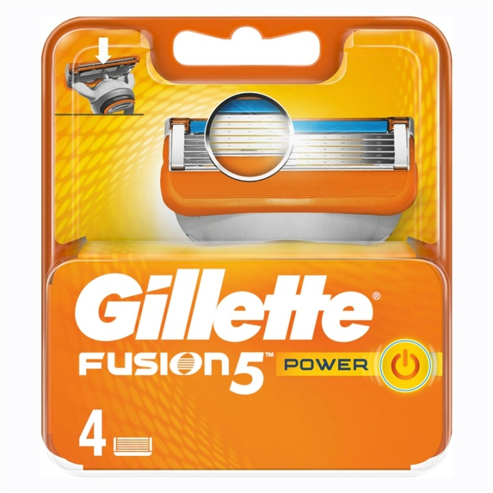 Gillette Rakblad Fusion Power 4-pack (852475) ryhmässä KAUNEUS JA TERVEYS / Hiukset &Stailaus / Sheivaus ja trimmaus / Partahöylät & Tarvikkeet @ TP E-commerce Nordic AB (38-60047)