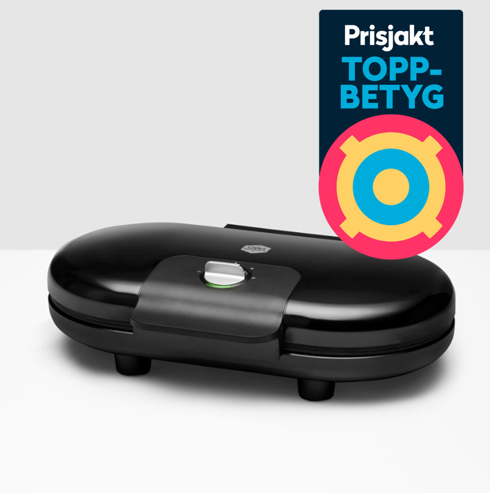 OBH Nordica-vohvelirauta 6969 Select Double, musta ryhmässä KOTI, TALOUS JA PUUTARHA / Kodinkoneet / Vohvelirauta @ TP E-commerce Nordic AB (38-60577)