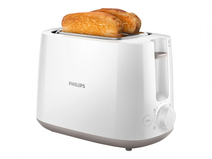 Philips HD2581 - Paahdin 2 viipaletta, valkoinen ryhmässä KOTI, TALOUS JA PUUTARHA / Kodinkoneet / Leivänpaahtimet & Leipägrillit / Leivänpaahtimet @ TP E-commerce Nordic AB (38-60767)