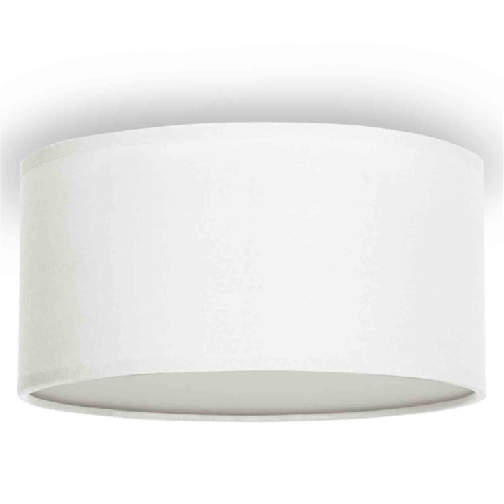 Smartwares Taklampa Textil Ø20cm Vit (10.004.58) ryhmässä KODINELEKTRONIIKKA / Valaistus / Kattolamput @ TP E-commerce Nordic AB (38-60964)