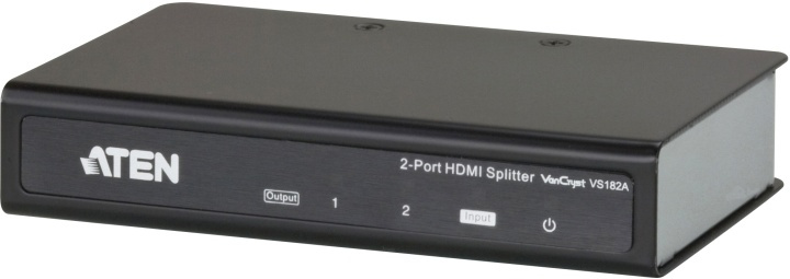 ATEN 2-porttinen HDMI-jakaja, 1- 2 näytölle, UHD, 1080p, 3D, mu ryhmässä TIETOKOONET & TARVIKKEET / Kaapelit & Sovittimet / Adapterit @ TP E-commerce Nordic AB (38-61278)