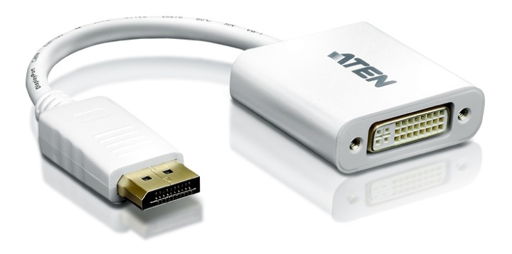 ATEN DisplayPort - DVI-sovitin, UXGA,1080p ryhmässä TIETOKOONET & TARVIKKEET / Kaapelit & Sovittimet / DisplayPort / Sovittimet @ TP E-commerce Nordic AB (38-61283)