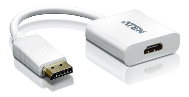 ATEN DisplayPort - HDMI-sovitin, UXGA, 1080p ryhmässä TIETOKOONET & TARVIKKEET / Kaapelit & Sovittimet / DisplayPort / Sovittimet @ TP E-commerce Nordic AB (38-61284)