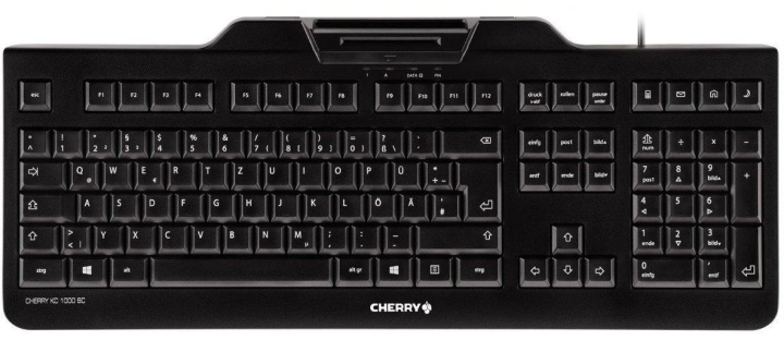 Cherry KC1000 KB+Kortinlukija ryhmässä TIETOKOONET & TARVIKKEET / Hiiret & Näppäimistöt / Näppäimistöt / Langalliset @ TP E-commerce Nordic AB (38-61359)