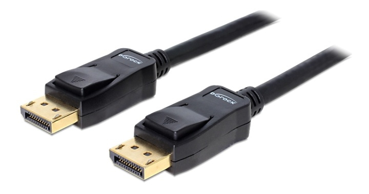 Delock Cable Displayport 1.2 male > Displayport male 4K 2 m ryhmässä TIETOKOONET & TARVIKKEET / Kaapelit & Sovittimet / DisplayPort / Kaapelit @ TP E-commerce Nordic AB (38-61446)