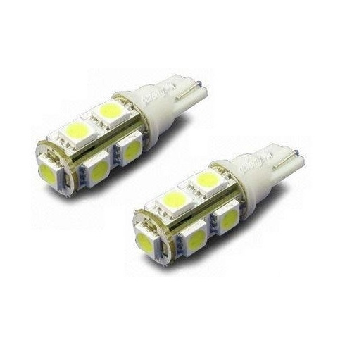 LED Positionsljus, Sockel W5W, 9-LED (2-Pack) ryhmässä AUTO / Auton valot / Diodi lamput & valot / W5W (T10) @ TP E-commerce Nordic AB (38-6145)