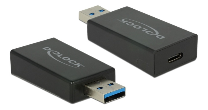 Delock Converter USB 3.1 Gen 2 USB-A Male to USB-C Female,10 Gbp,black ryhmässä TIETOKOONET & TARVIKKEET / Kaapelit & Sovittimet / USB / USB-A / Sovittimet @ TP E-commerce Nordic AB (38-61475)