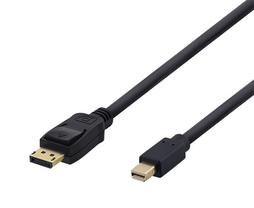 DELTACO Mini DisplayPort -näyttökaapeli, Ultra HD 60Hz, 0,5m, musta ryhmässä TIETOKOONET & TARVIKKEET / Kaapelit & Sovittimet / DisplayPort / Kaapelit @ TP E-commerce Nordic AB (38-61614)